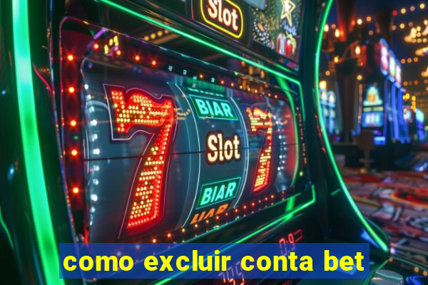 como excluir conta bet